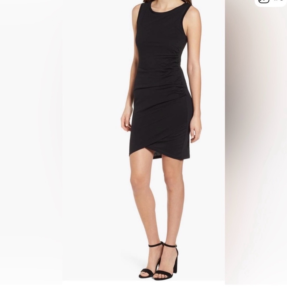 Leith Black Sleeveless Mini Dress